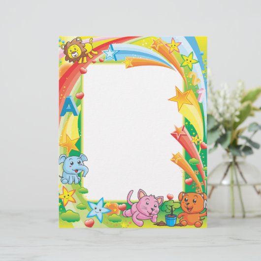 Animal Fun Letterhead (Standing Front)