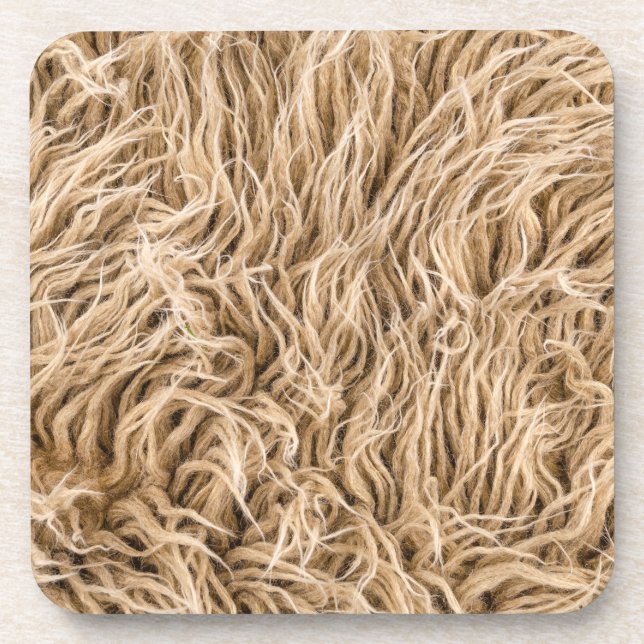 Animal fur beverage coaster (Front)