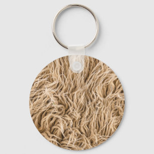 Animal fur keychain
