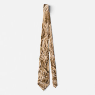 Animal fur neck tie