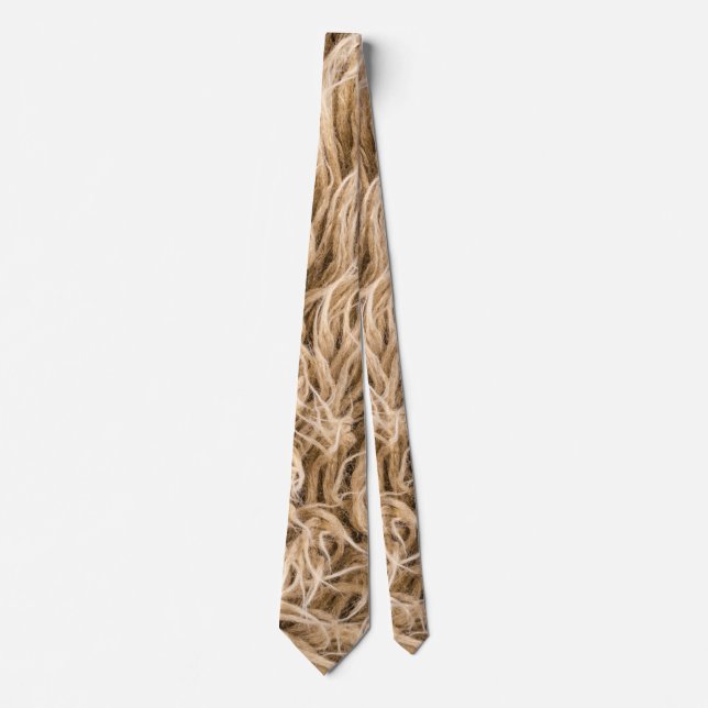 Animal fur neck tie (Front)