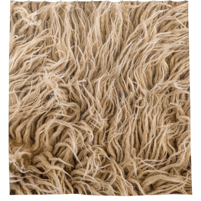 Animal fur shower curtain (Front)