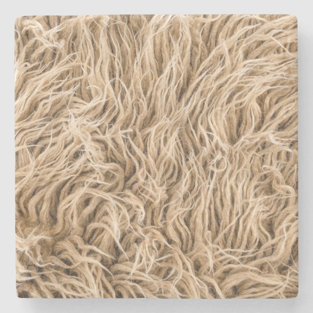 Animal fur stone coaster (Front)
