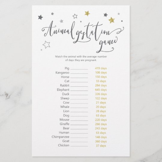 animal-gestation-baby-shower-game-answer-key-zazzle