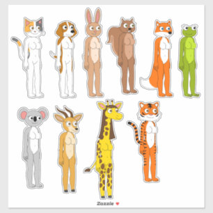Animal Girls Sticker Pack