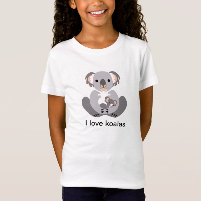 Animal graphic - I love KOALAS -wildlife - T-Shirt (Front)