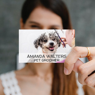 Animal Groomer Doggie Haircut Business Card