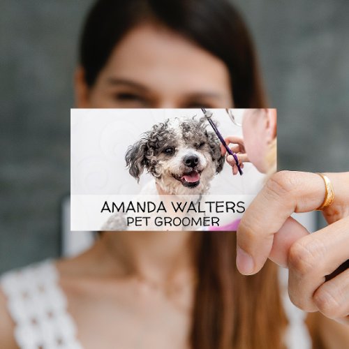 Animal Groomer  Doggie Haircut Business Card
