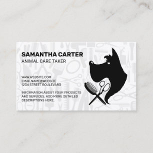 Animal Groomer Pet Care Services Business Card