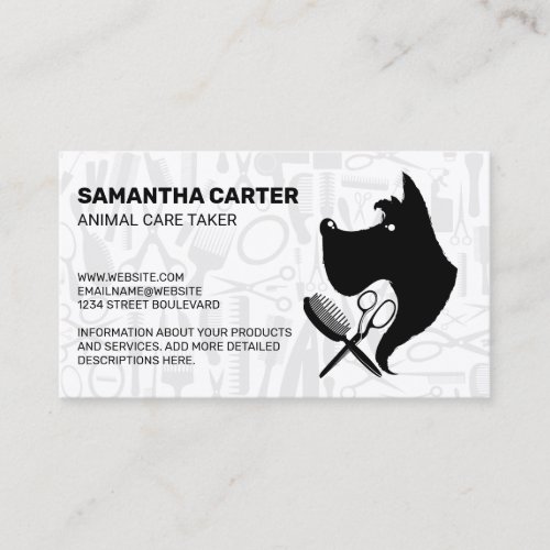Animal Groomer | Pet Care Services Business Card