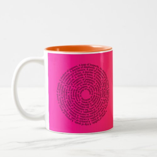 Animal Group NamesPeaceful Coexistence Ombre Two_Tone Coffee Mug