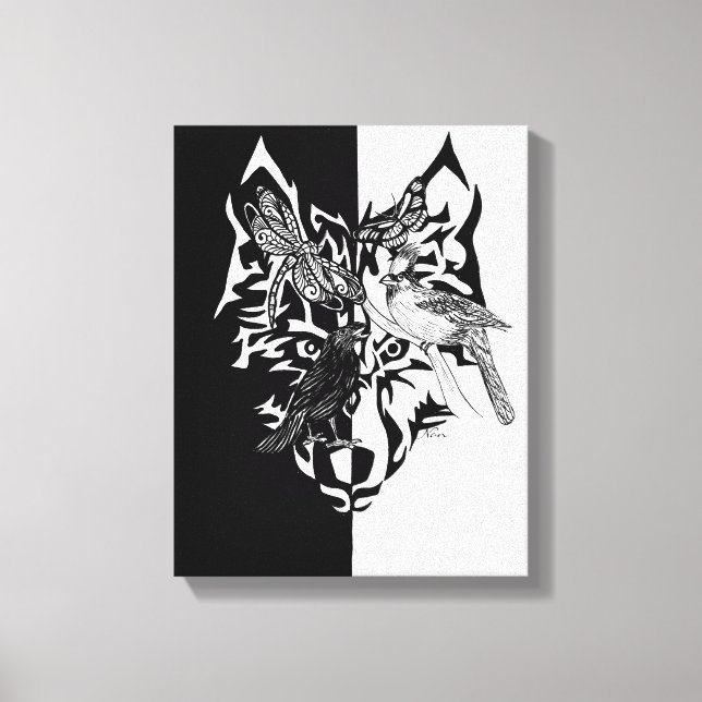 Animal guidess 11x14" canvas print (Front)