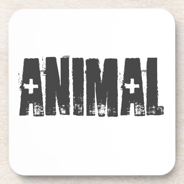 Animal - Gym Bodybuilding Fitness Beverage Coaster (Front)