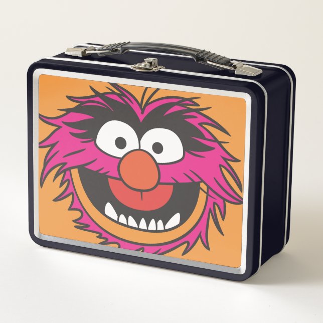 Animal Head Metal Lunch Box (Front)