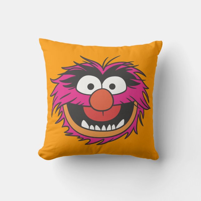 Animal Head Throw Pillow (Front)