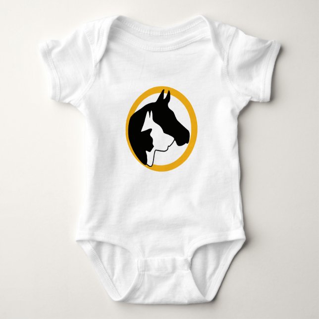 Animal Healing Now Infant One Piece Baby Bodysuit (Front)
