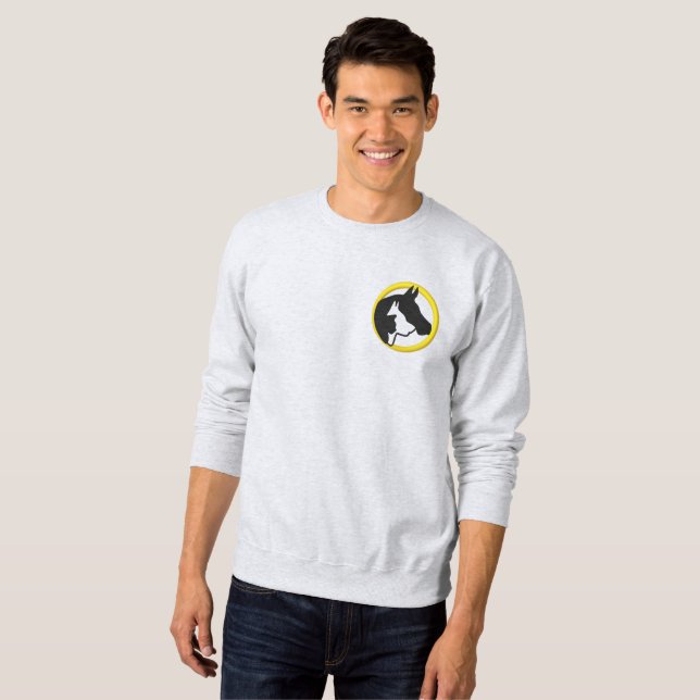 Animal Healing Now Men's Embroidered Sweatshirt (Front Full)