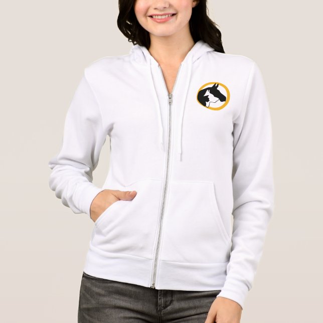 Animal Healing Now Women's Full-Zip Hoodie (Front)