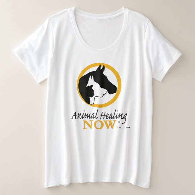 Animal Healing Now Women's T-Shirt Plus Size (Design Front)