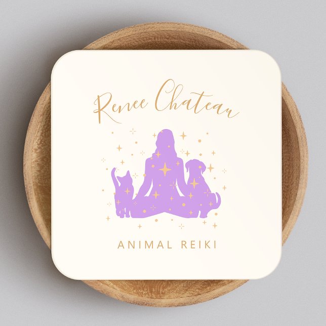 Animal  Healing Reiki Master Business Card (Creator Uploaded)
