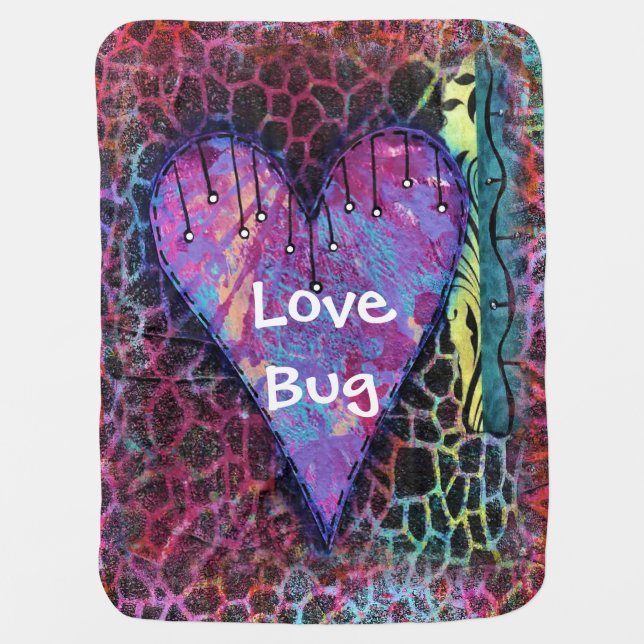 Animal Heart Baby Blanket (Front)