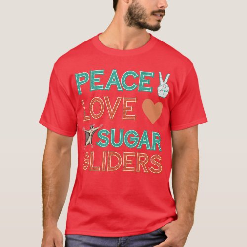 Animal Hippie Gift Sugar Glider T_Shirt