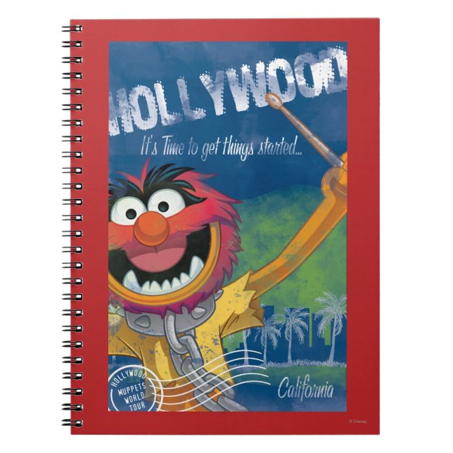 Animal - Hollywood, California Poster Notebook (Front)