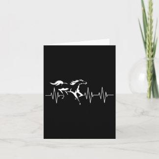 Animal Horse Lover Horseback Gift Heartbeat Horse  Card
