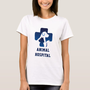 🏥 Animal Hospital Logo Veterinary Medical Center T-Shirt