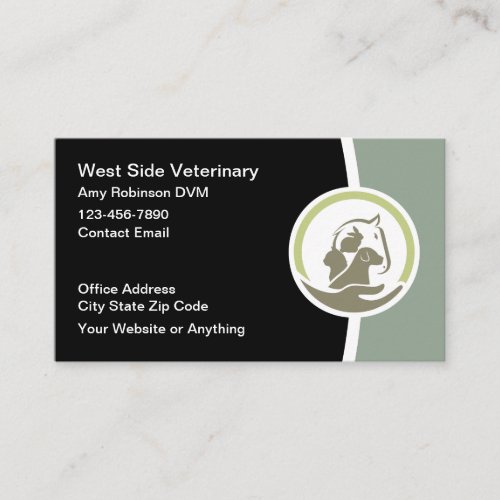 Animal Hospital Veterinary Business Cards