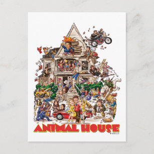 Animal House Delta House Drawing Postcard