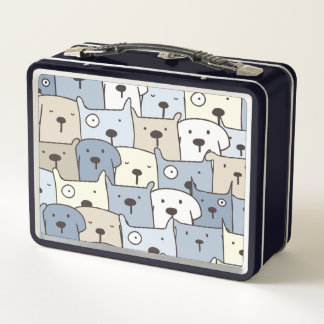 Animal Illustration Metal Lunch Box