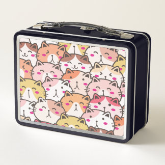 Animal Illustration Metal Lunch Box