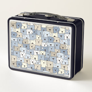 Animal Illustration Metal Lunch Box