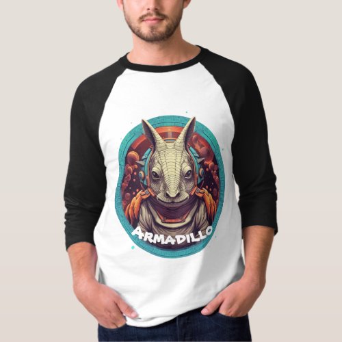 Animal in Space Armadillo 1 T_Shirt