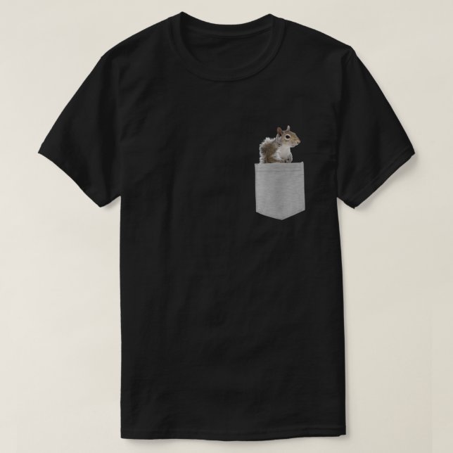 Animal In Your Pocket American Gray Squirrel Long  T-Shirt (Design Front)