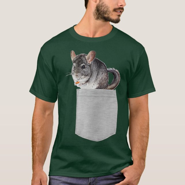 Animal in Your Pocket Grey chinchilla Premium T-Shirt (Front)