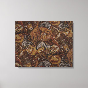 ANIMAL JUNGLE SAFARI CANVAS PRINT