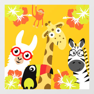 Animal Jungle Safari Home Decor Wall Decal