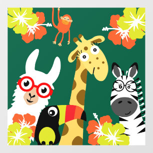 Animal Jungle Safari Home Decor Wall Decal