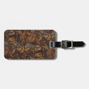 ANIMAL JUNGLE SAFARI LUGGAGE TAG