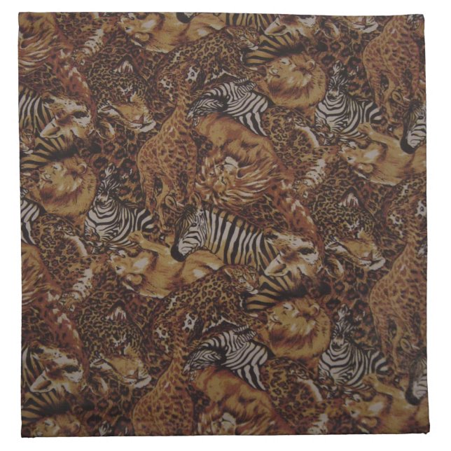 ANIMAL JUNGLE SAFARI NAPKIN (Front)