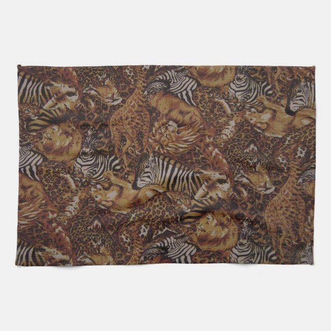 ANIMAL JUNGLE SAFARI TOWEL (Horizontal)