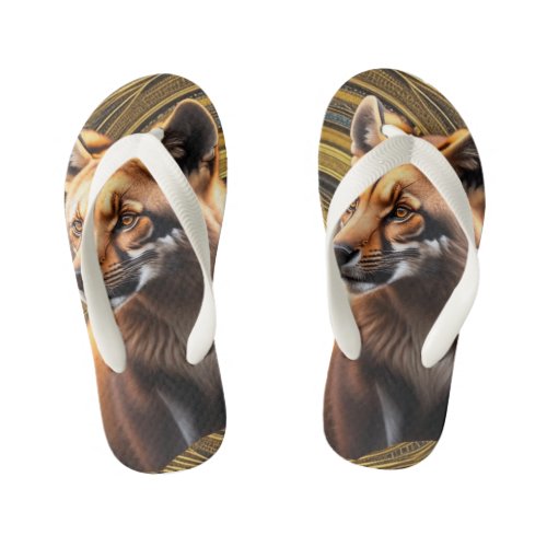 Animal  kids flip flops