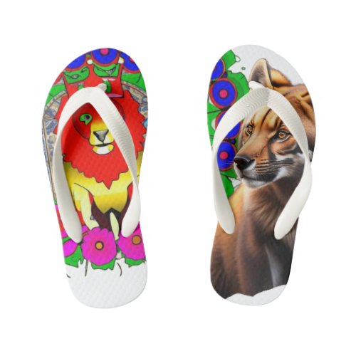 Animal Kids Flip Flops