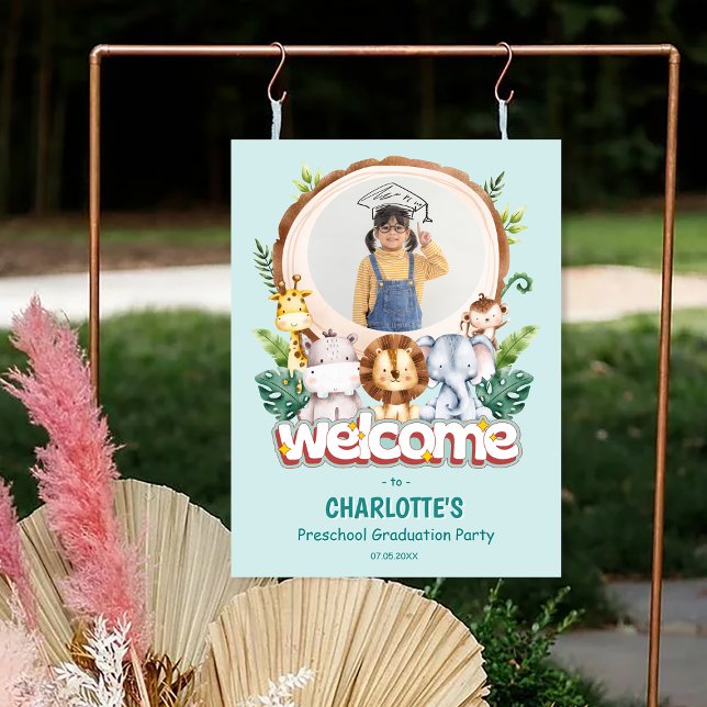 Animal Kids Preschool Graduation Party Foam Board (Animal Kids Preschool Graduation Party Foam Board)