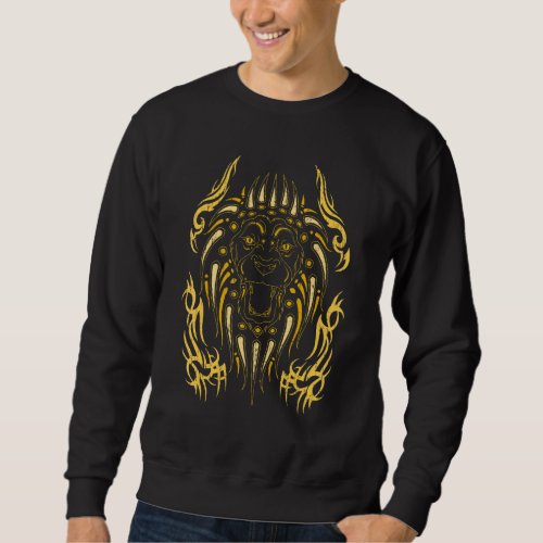 Animal King Savanna Africa Lion  Tribal Safari Lio Sweatshirt