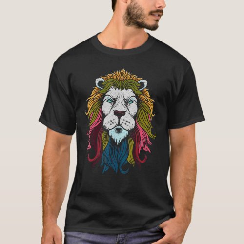 Animal King Savanna Africa Safari Lion  Lion T_Shirt