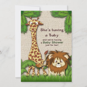 Animal Kingdom Baby Shower Invitation