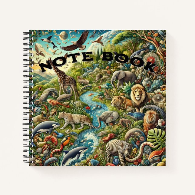 Animal Kingdom Field Notes Notebook (Front)